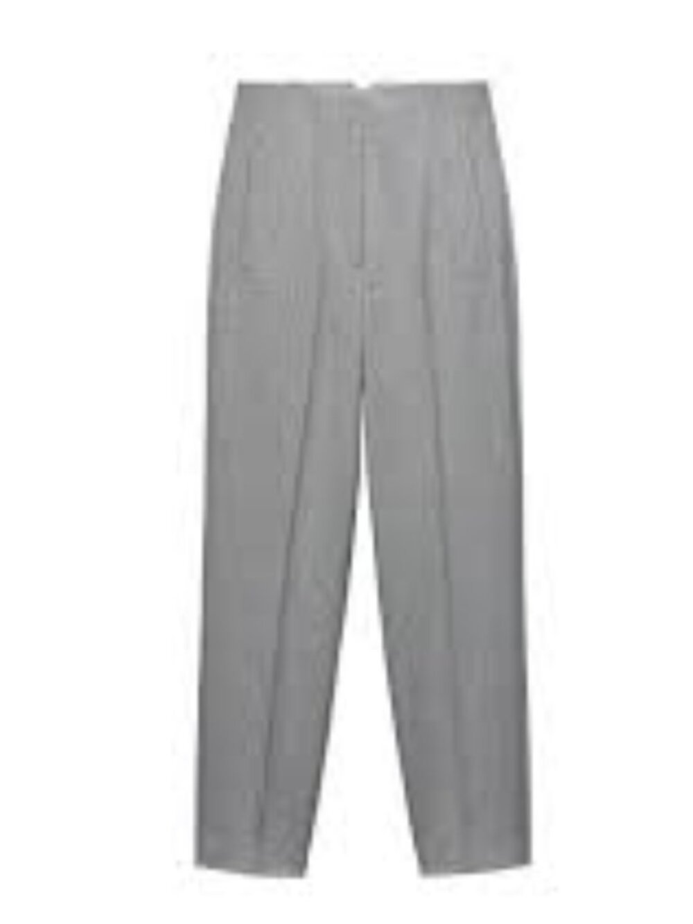 Zara High Waisted Tan Straight Leg Ankle Pants Size Large NWOT